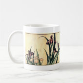 Mug Fleurs d'iris de peinture d'art de Hokusai (Gauche)