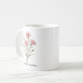 Mug Fleurs d'œillet de janvier (Devant gauche)