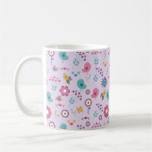 Mug Fleurs d'oiseaux, d'abeilles et de papillons (Gauche)