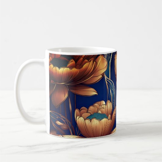 Mug Fleurs d'or (Gauche)