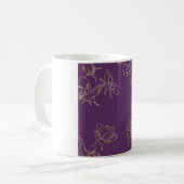 Mug Fleurs d'or Art nouveau (Devant gauche)