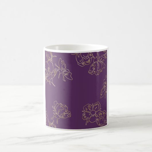 Mug Fleurs d'or Art nouveau (Centre)