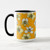 Mug Fleurs d'orchidées jaune et blanc (Gauche)