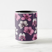 Mug Fleurs d'orchidées roses (Centre)