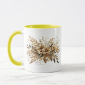 Mug fleurs dorées (Gauche)