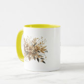 Mug fleurs dorées (Devant gauche)