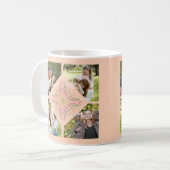 Mug Fleurs Douce pêche kaléidoscopique Écriture Meille (Devant gauche)