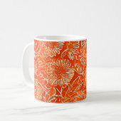 Mug Fleurs douces orange (Devant gauche)