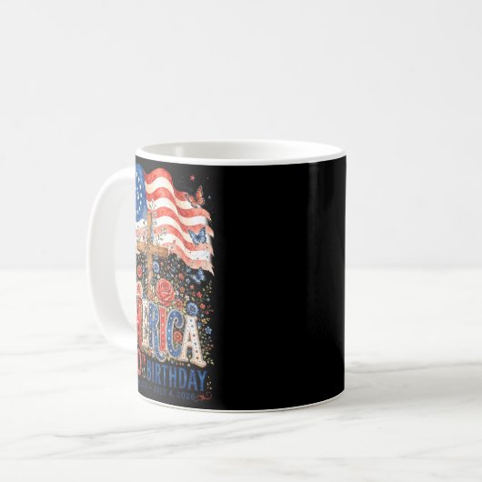Mug Fleurs du 250e anniversaire des États-Unis d'Améri (Devant gauche)