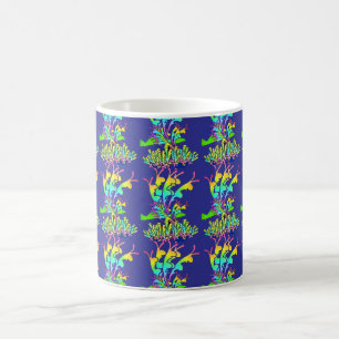 Mug Fleurs du jardin Bleu profond
