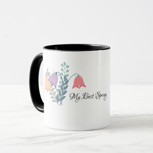 Mug Fleurs du jardin de printemps Mon meilleur printem (Devant gauche)