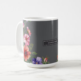 Mug Fleurs élégantes et modernes personnalisées