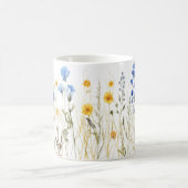 Mug Fleurs en lin verni à l'aquarelle (Centre)