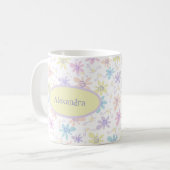 Mug Fleurs en pastel lunatiques (Devant gauche)