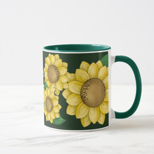 Mug Fleurs ensoleillées (Droite)
