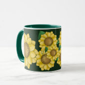 Mug Fleurs ensoleillées (Devant gauche)