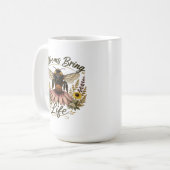 Mug Fleurs Épanouies Apportent Vie (Devant gauche)