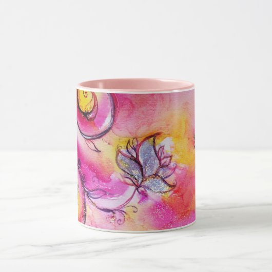 MUG FLEURS ET BUTTERFLITS BLANCS (Centre)