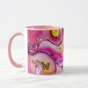 MUG FLEURS ET BUTTERFLITS BLANCS