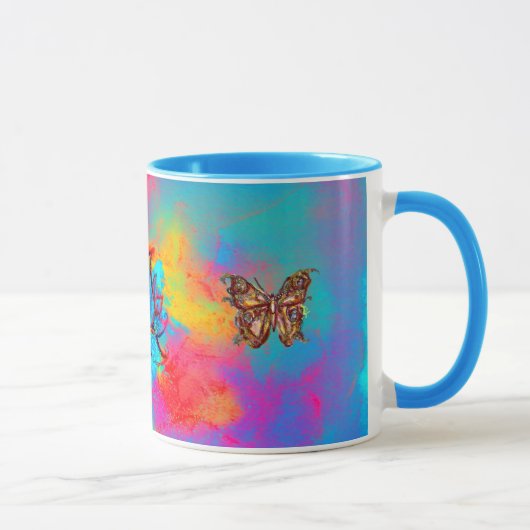 MUG FLEURS ET BUTTERFLITS BLANCS (Droite)