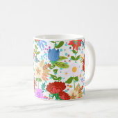 Mug Fleurs Et Feuilles (Devant droit)