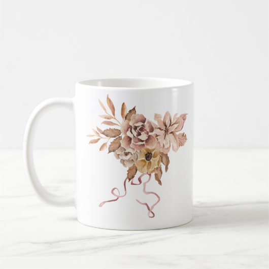 Mug Fleurs et Feuilles d'automne (Gauche)