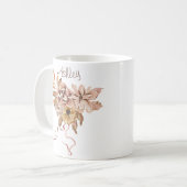 Mug Fleurs et Feuilles d'automne (Devant gauche)
