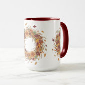 Mug Fleurs et Feuilles d'automne, auteur Natasha Us (Devant droit)