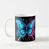 Mug Fleurs et fleurs complexes : un papillon capricieu (Gauche)