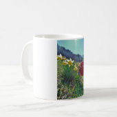 Mug Fleurs et fleurs jaunes (Devant gauche)