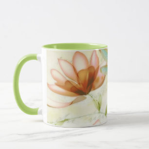 Mug Fleurs et libellule