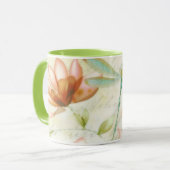 Mug Fleurs et libellule (Devant gauche)
