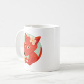 Mug Fleurs Et Mignons Renards (Devant gauche)
