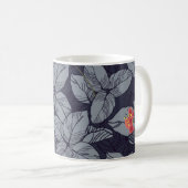 Mug Fleurs et motif feuille, tropicale, (Devant droit)