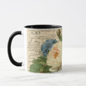 Mug fleurs et oiseau vintage (Gauche)