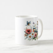 Mug Fleurs Et Oiseaux (Devant droit)