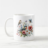 Mug Fleurs Et Oiseaux (Gauche)