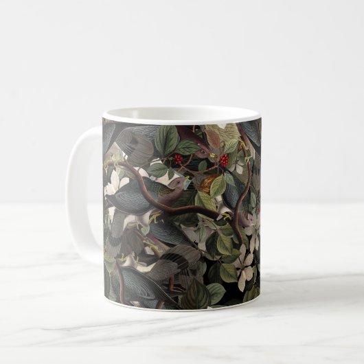 Mug Fleurs et oiseaux (Devant gauche)