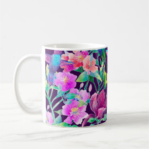 Mug Fleurs et oiseaux exotiques