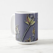 Mug Fleurs et ondulations (Devant gauche)