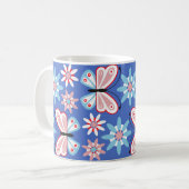 Mug Fleurs et papillons (Devant gauche)