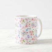 Mug Fleurs et Papillons (Devant droit)
