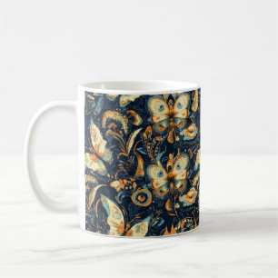 Mug Fleurs et papillons Abstrait Motif