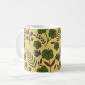 Mug Fleurs et papillons floraux motifs sans soudure (Devant gauche)