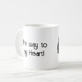 Mug Fleurs et pizzas (Devant gauche)