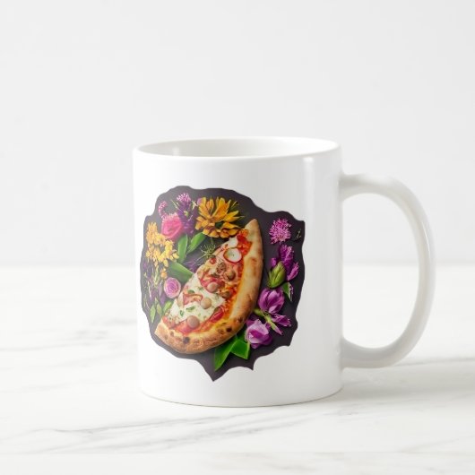Mug Fleurs et pizzas (Droite)