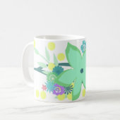 Mug Fleurs et points (Devant gauche)