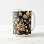 Mug Fleurs et vignes élégantes (Devant droit)