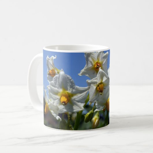 Mug Fleurs étoilées Solanum tuberosum (Devant gauche)