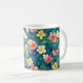 Mug Fleurs exotiques colorées Motif (Devant droit)